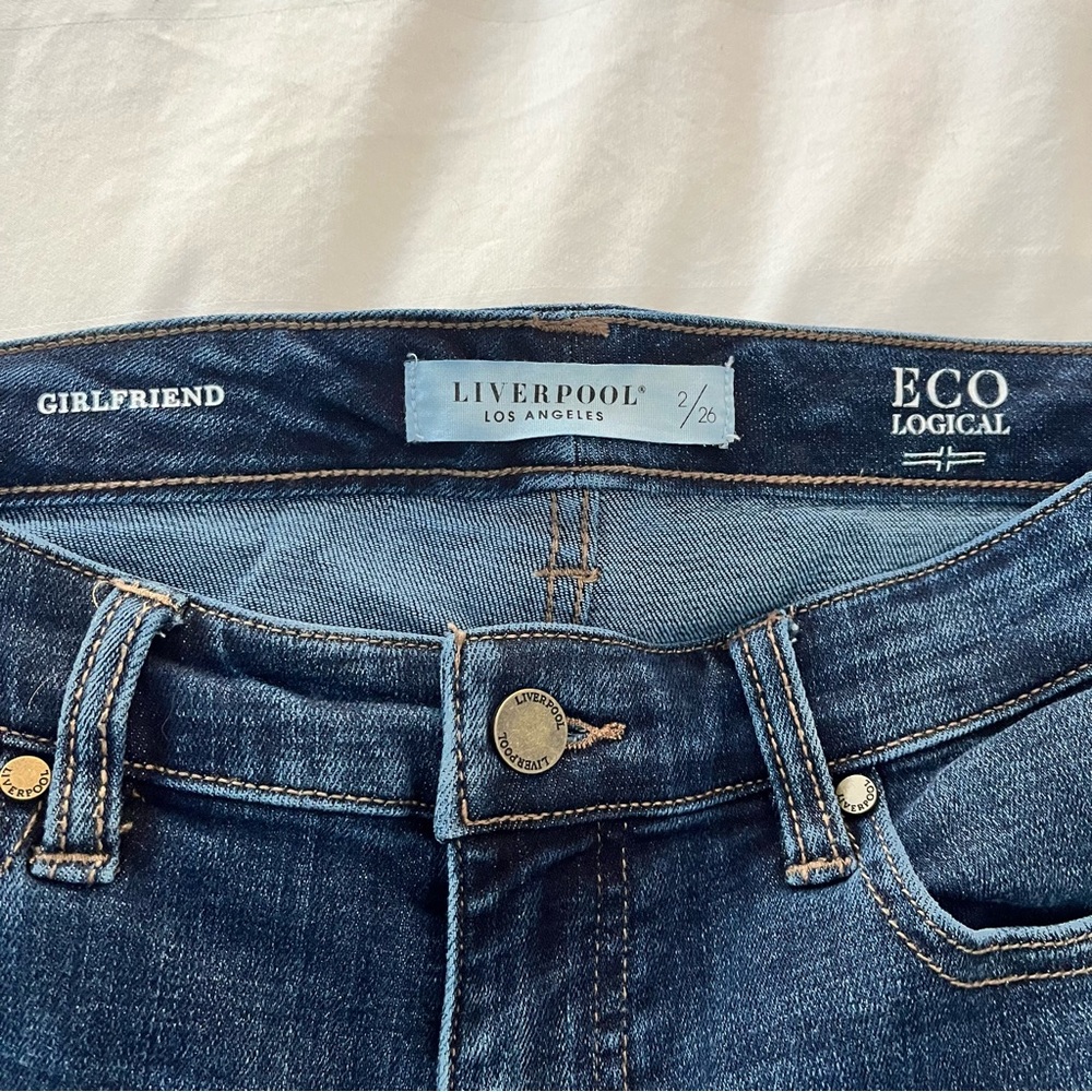 Liverpool Marley Girlfriend cropped cuffed Jeans